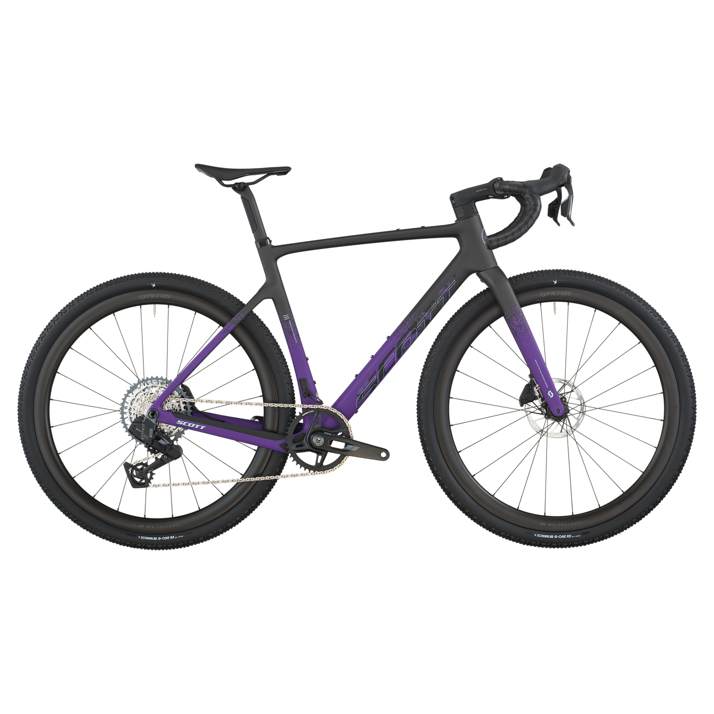 SCOTT Addict Gravel 20 Bike Carbon Black Indigo Purple