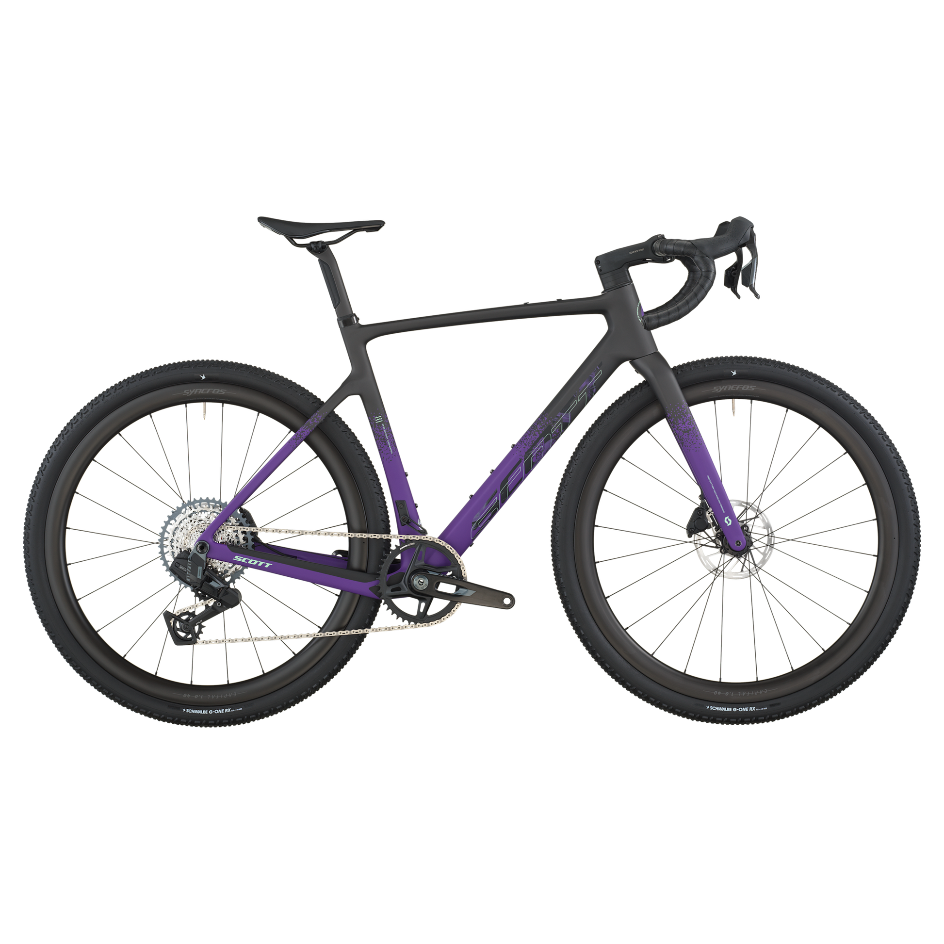 SCOTT Addict Gravel 20 Bike Carbon Black Indigo Purple