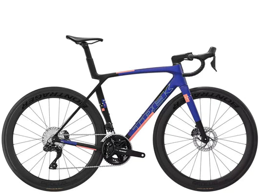 Trek Madone SL 6 Gen 8 - Matte Cobalt Blue/Trek Black/Living Coral